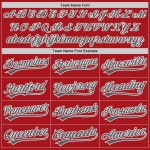 Authentisches rotes Steel Custom Baseball-Trikot Grau-Weiß Authentisches rotes Steel Custom Baseball-Trikot Grau-Weiß