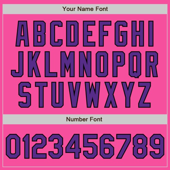 Baseball Authentic Custom Lila-Schwarz Trikot Pink Baseball Authentic Custom Lila-Schwarz Trikot Pink