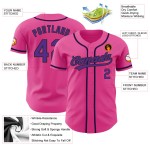 Baseball Authentic Custom Lila-Schwarz Trikot Pink Baseball Authentic Custom Lila-Schwarz Trikot Pink