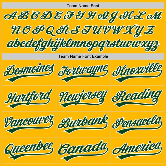 Grün-Weiß Authentic Gold Custom Baseball Jersey Grün-Weiß Authentic Gold Custom Baseball Jersey
