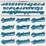 Weiß Navy Authentic Teal Jersey Custom Baseball Nadelstreifen Weiß Navy Authentic Teal Jersey Custom Baseball Nadelstreifen