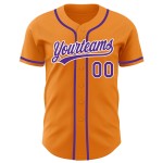 Orange Bay Baseball Trikot Custom Authentic Lila-Weiß Orange Bay Baseball Trikot Custom Authentic Lila-Weiß