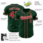 Rot-Weiß Baseball Authentic Jersey Grün Custom Rot-Weiß Baseball Authentic Jersey Grün Custom