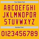 Jersey Authentic Baseball Rot-Weiß Custom Gold Jersey Authentic Baseball Rot-Weiß Custom Gold
