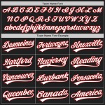Split Schwarz Jersey Baseball Authentische Custom Rot-Grau Mode Split Schwarz Jersey Baseball Authentische Custom Rot-Grau Mode