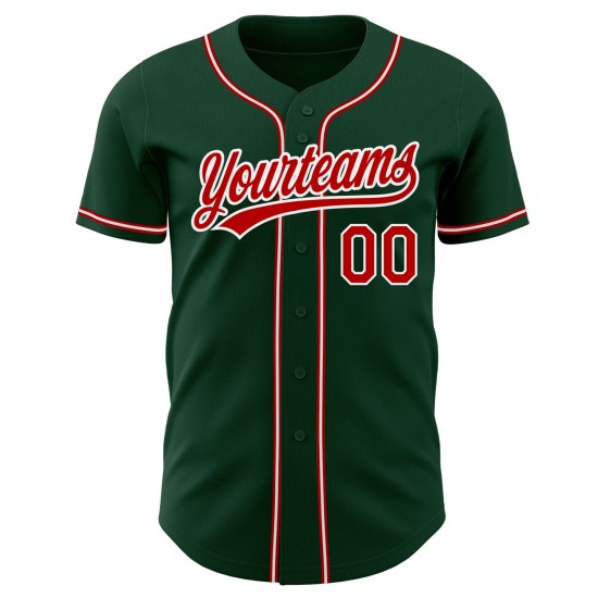 Rot-Weiß Baseball Authentic Jersey Grün Custom Rot-Weiß Baseball Authentic Jersey Grün Custom