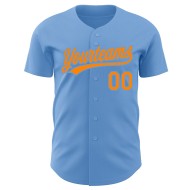Blue Bay Light Authentic Baseballtrikot, individuell gestaltet, Orange Blue Bay Light Authentic Baseballtrikot, individuell gestaltet, Orange