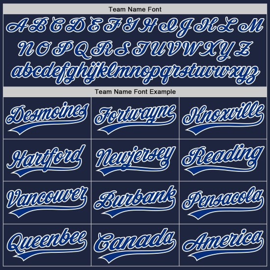 Custom Authentic Navy Baseball Trikot Royal-Weiß Custom Authentic Navy Baseball Trikot Royal-Weiß