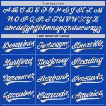 Cremefarbenes authentisches blaues Baseball-Trikot von City Thunder Cremefarbenes authentisches blaues Baseball-Trikot von City Thunder