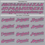 Baseball Grün Jersey Pink-Kelly Grau Authentic Custom Baseball Grün Jersey Pink-Kelly Grau Authentic Custom