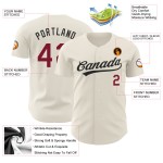 Baseball Creme Jersey Purpur-Schwarz Authentic Custom Baseball Creme Jersey Purpur-Schwarz Authentic Custom