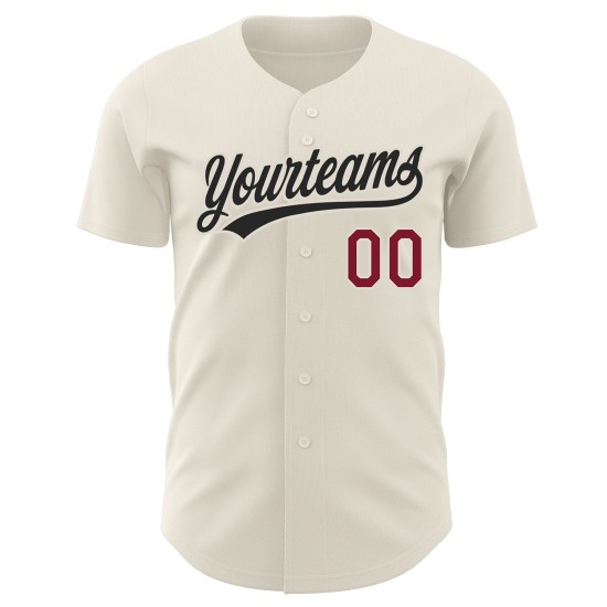 Baseball Creme Jersey Purpur-Schwarz Authentic Custom Baseball Creme Jersey Purpur-Schwarz Authentic Custom