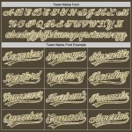 Jersey Baseball Service Olive bis Authentic Salute Camo-Creme Custom Jersey Baseball Service Olive bis Authentic Salute Camo-Creme Custom