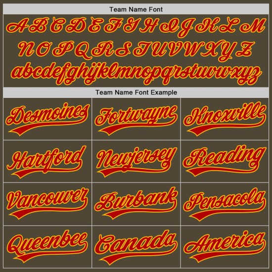 Baseball Salute Authentic Trikot Rot-Gold Custom To Service Oliv Baseball Salute Authentic Trikot Rot-Gold Custom To Service Oliv