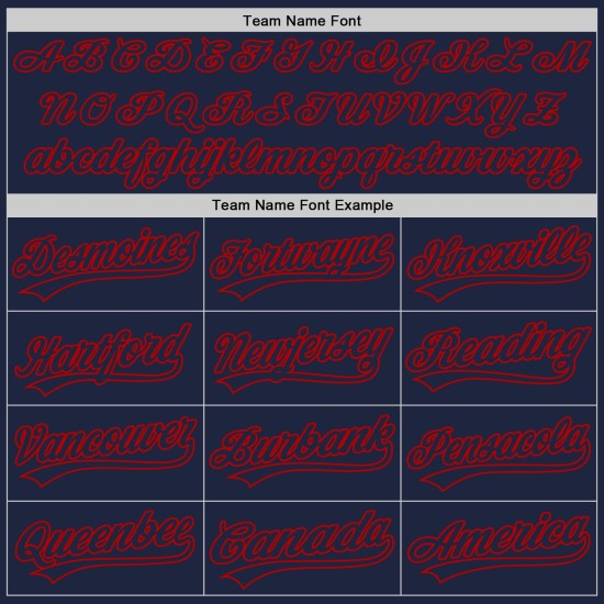 Authentisches Marineblaues Trikot Marineblau-Rot Custom Baseball Authentisches Marineblaues Trikot Marineblau-Rot Custom Baseball