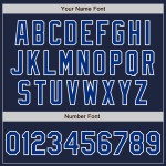 Custom Authentic Navy Baseball Trikot Royal-Weiß Custom Authentic Navy Baseball Trikot Royal-Weiß